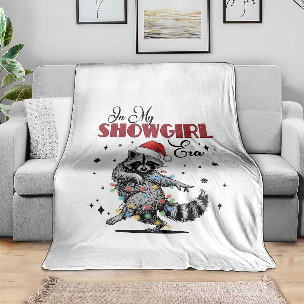 Funny Raccoon Christmas Throw Blanket In My Costume Era Xmas - Wonder Print Shop