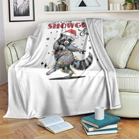 Funny Raccoon Christmas Throw Blanket In My Costume Era Xmas - Wonder Print Shop