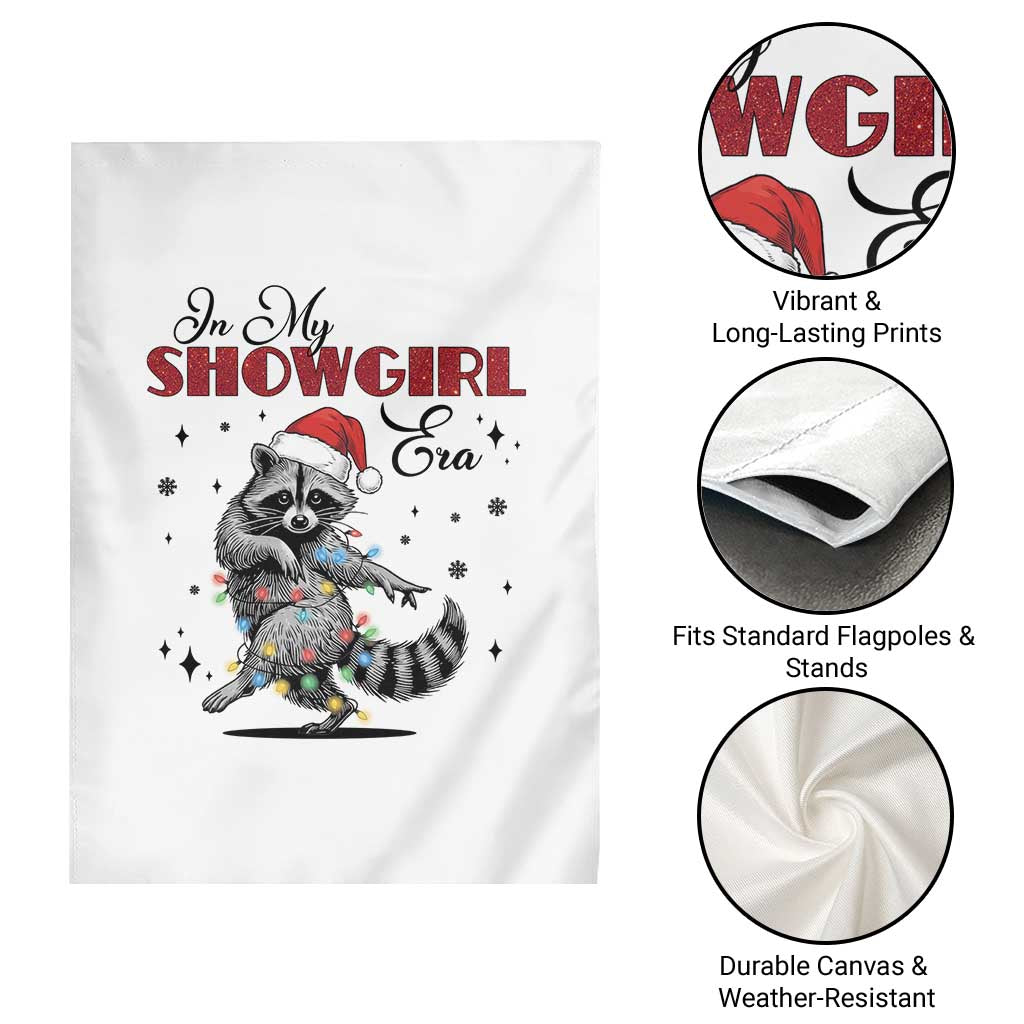 Funny Raccoon Christmas Garden Flag In My Costume Era Xmas - Wonder Print Shop