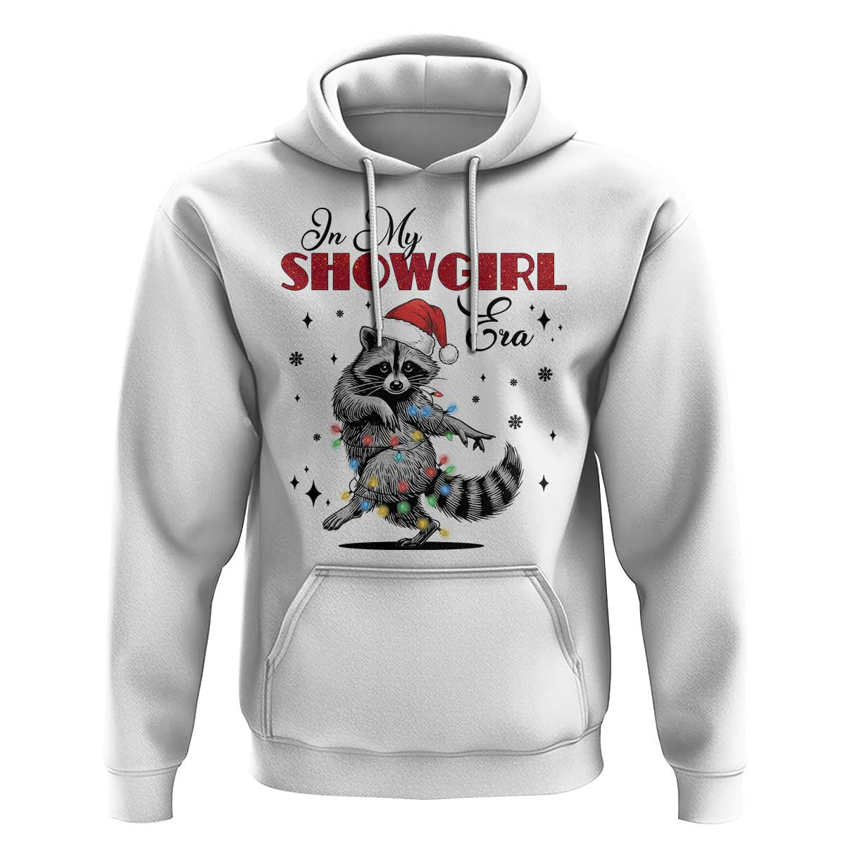 Funny Raccoon Christmas Hoodie In My Costume Era Xmas - Wonder Print Shop