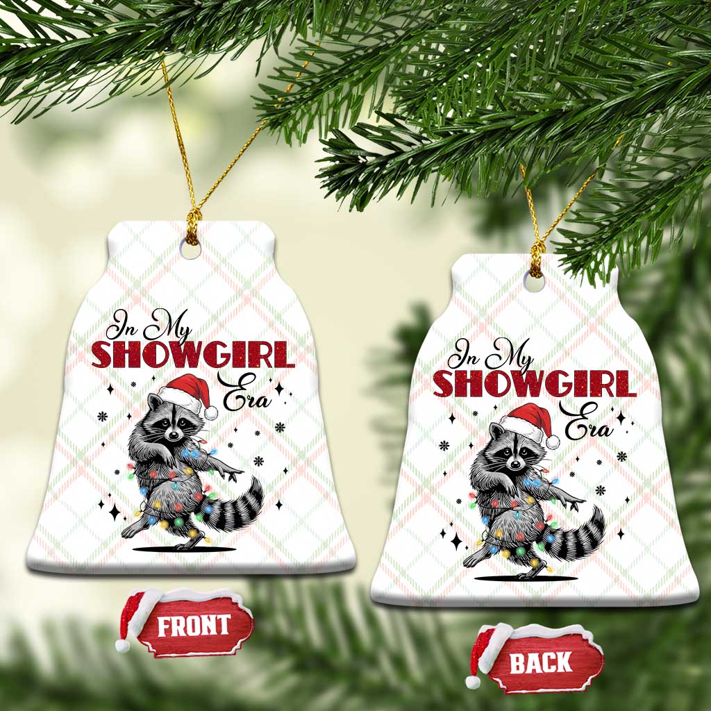 Funny Raccoon Christmas Ceramic Ornament In My Costume Era Xmas - Wonder Print Shop