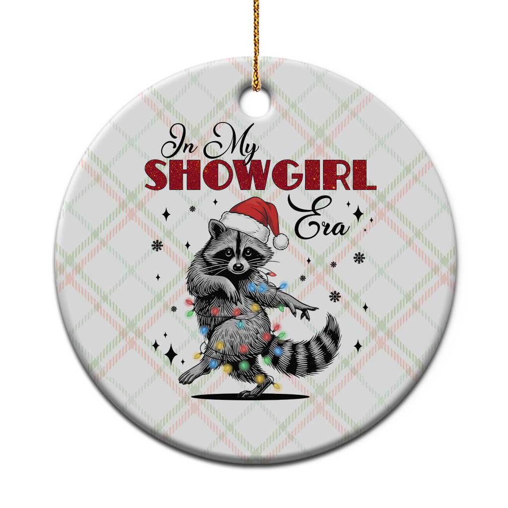 Funny Raccoon Christmas Ceramic Ornament In My Costume Era Xmas - Wonder Print Shop