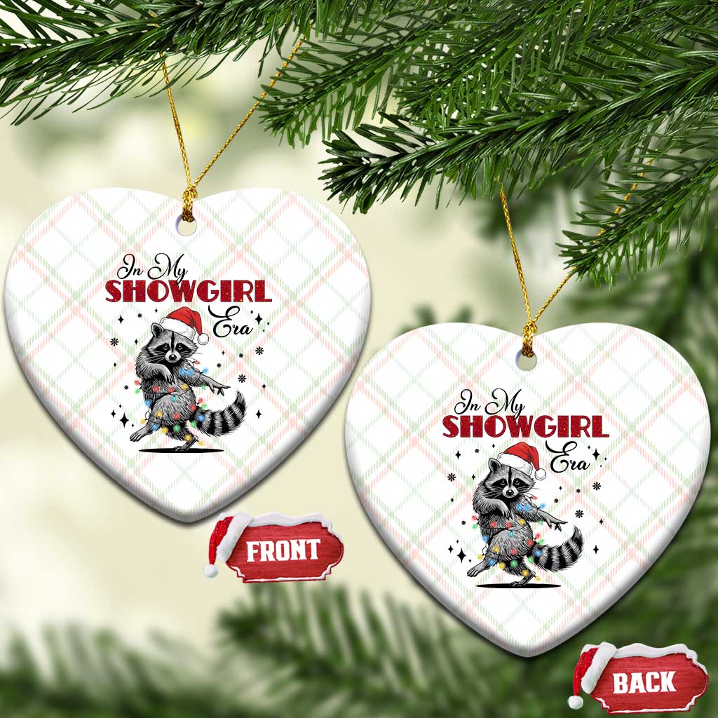 Funny Raccoon Christmas Ceramic Ornament In My Costume Era Xmas - Wonder Print Shop