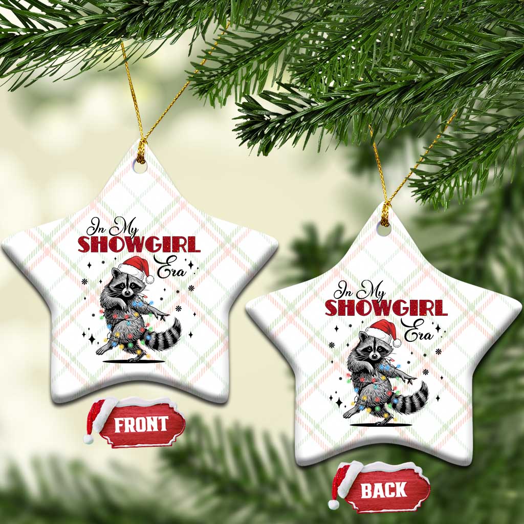 Funny Raccoon Christmas Ceramic Ornament In My Costume Era Xmas - Wonder Print Shop