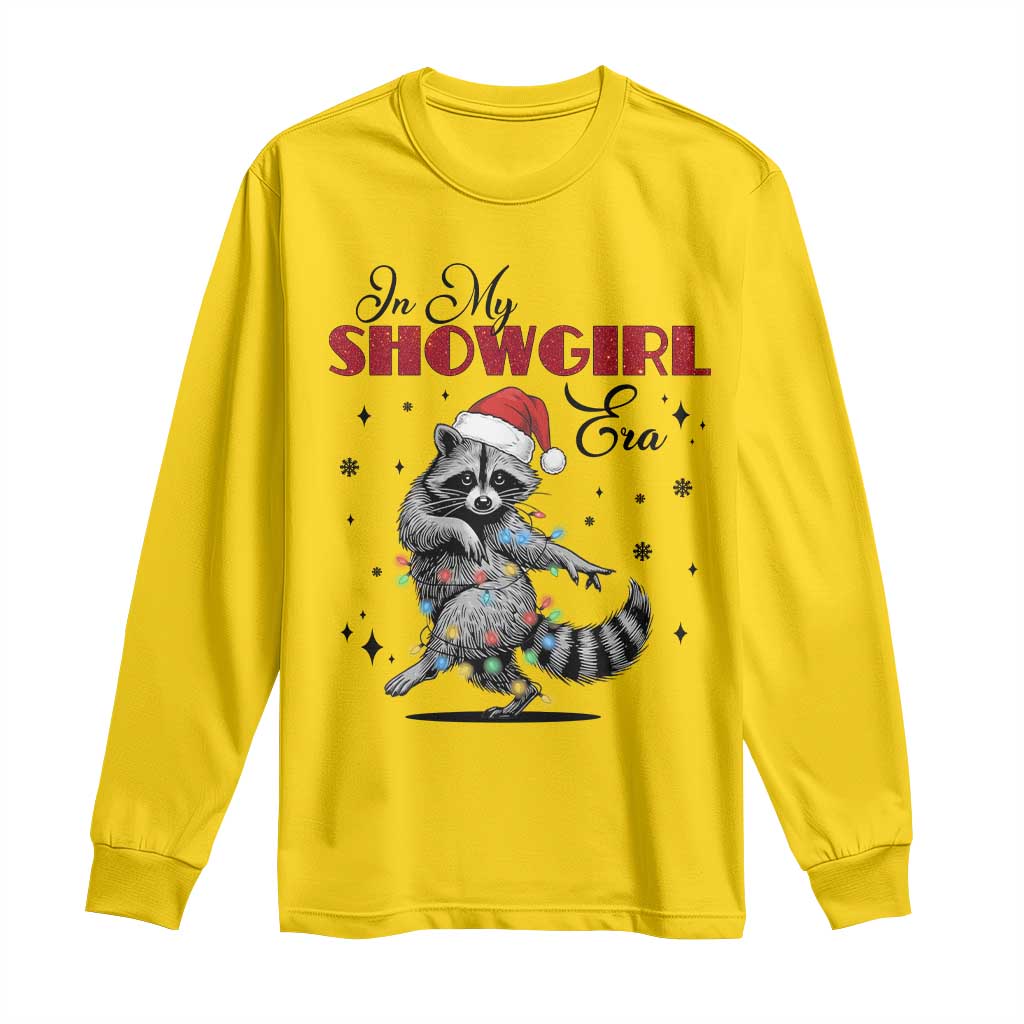 Funny Raccoon Christmas Long Sleeve Shirt In My Costume Era Xmas - Wonder Print Shop