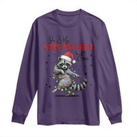 Funny Raccoon Christmas Long Sleeve Shirt In My Costume Era Xmas - Wonder Print Shop