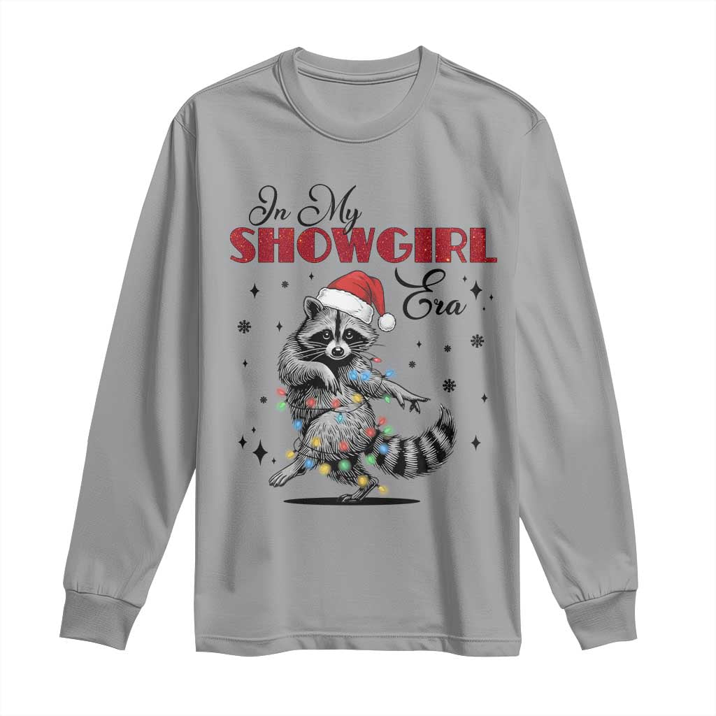 Funny Raccoon Christmas Long Sleeve Shirt In My Costume Era Xmas - Wonder Print Shop