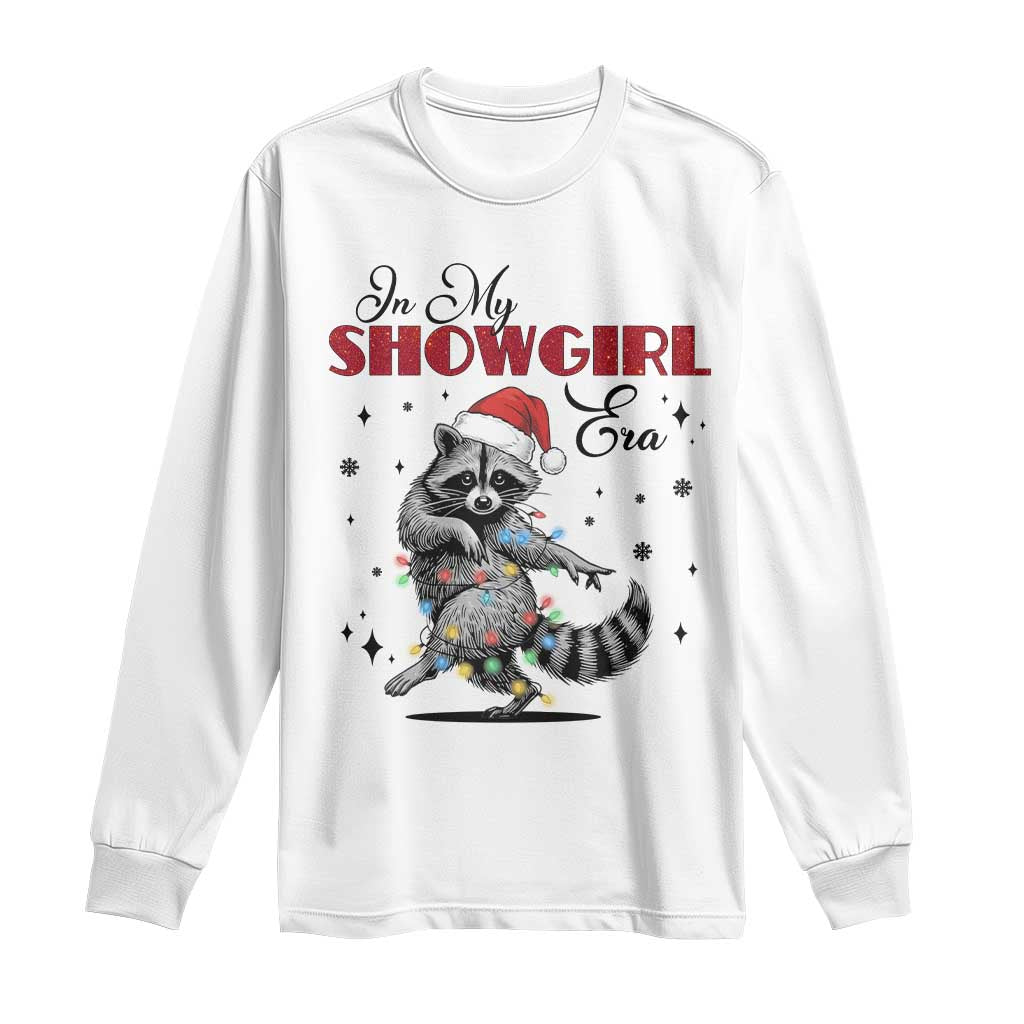 Funny Raccoon Christmas Long Sleeve Shirt In My Costume Era Xmas - Wonder Print Shop