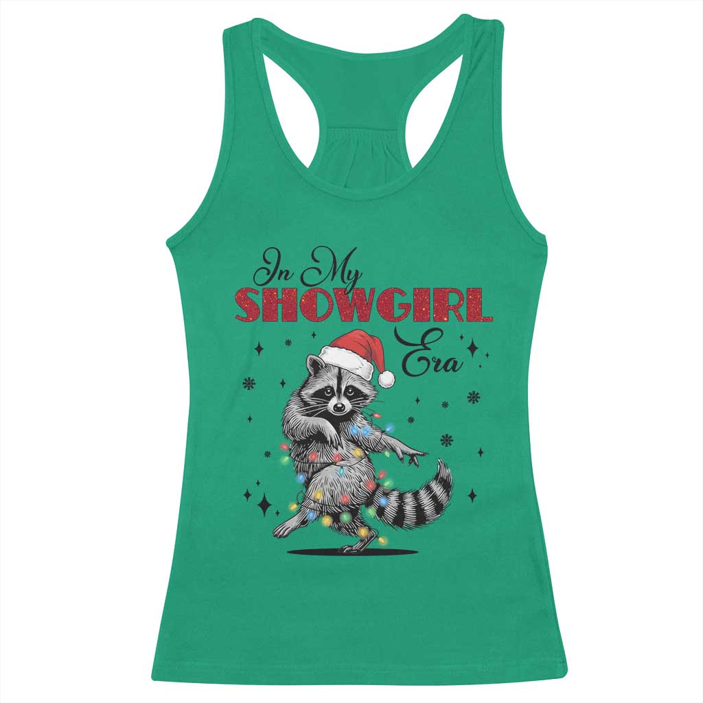 Funny Raccoon Christmas Racerback Tank Top In My Costume Era Xmas - Wonder Print Shop