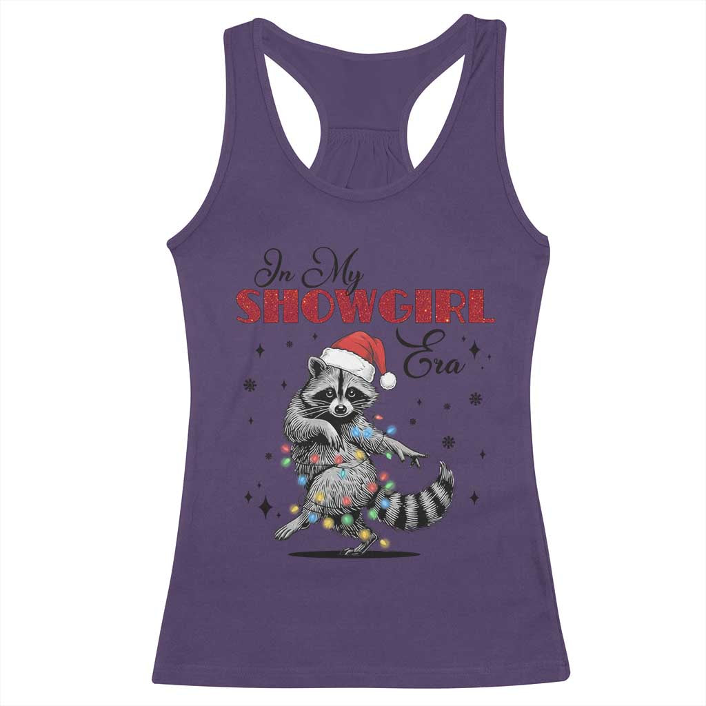 Funny Raccoon Christmas Racerback Tank Top In My Costume Era Xmas - Wonder Print Shop