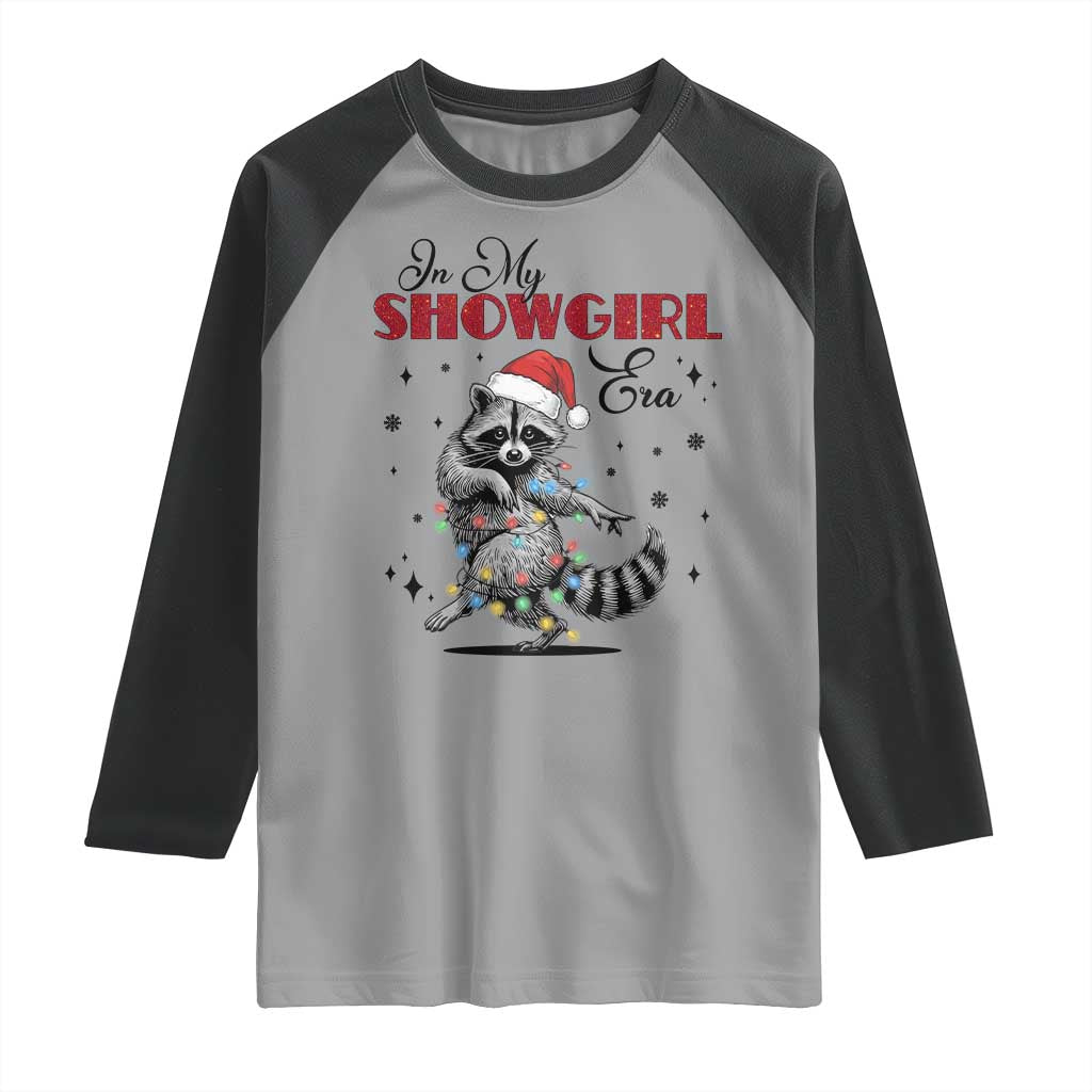 Funny Raccoon Christmas Raglan Shirt In My Costume Era Xmas - Wonder Print Shop