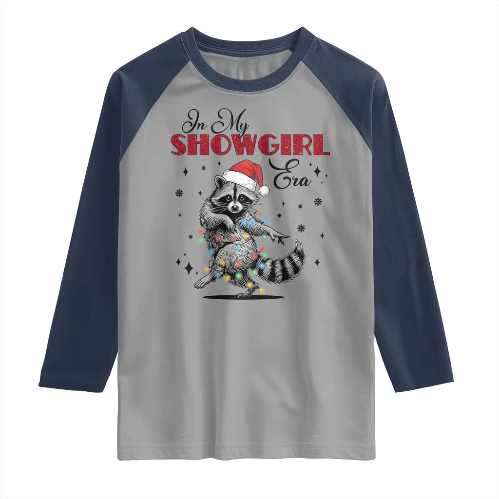 Funny Raccoon Christmas Raglan Shirt In My Costume Era Xmas - Wonder Print Shop