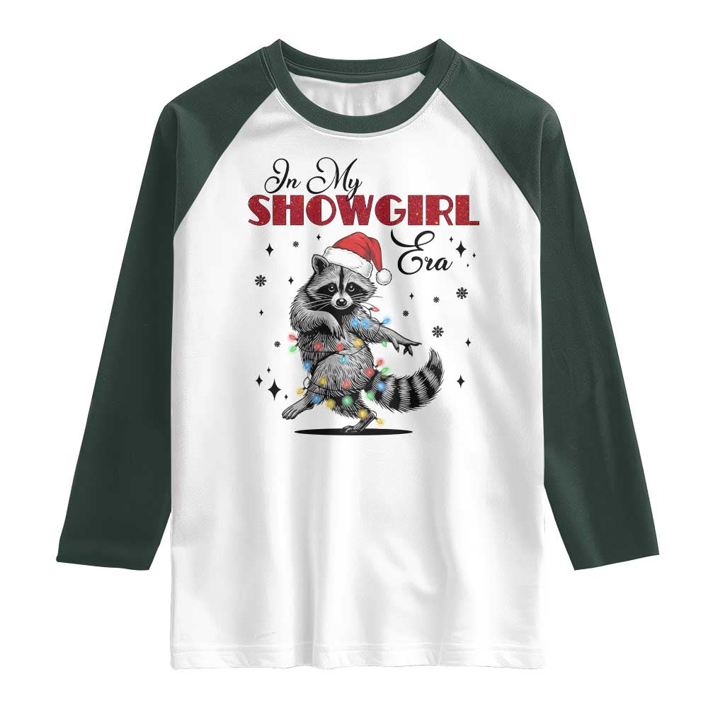 Funny Raccoon Christmas Raglan Shirt In My Costume Era Xmas - Wonder Print Shop