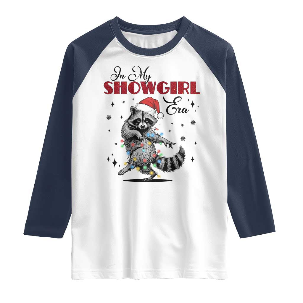 Funny Raccoon Christmas Raglan Shirt In My Costume Era Xmas - Wonder Print Shop