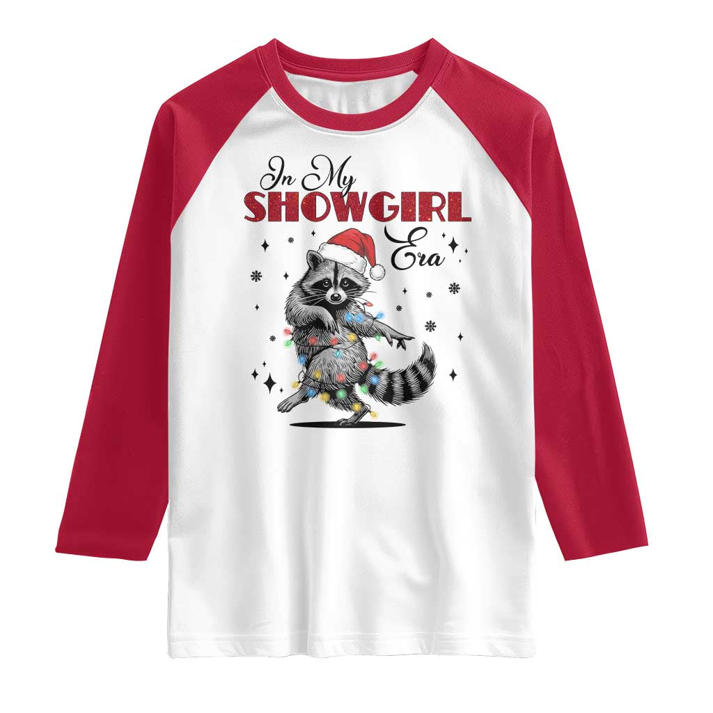 Funny Raccoon Christmas Raglan Shirt In My Costume Era Xmas - Wonder Print Shop