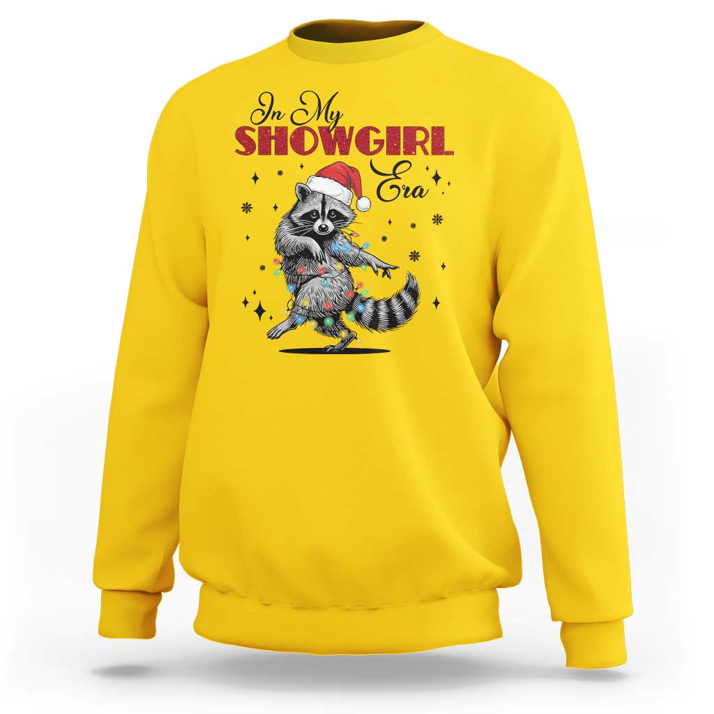 Funny Raccoon Christmas Sweatshirt In My Costume Era Xmas - Wonder Print Shop
