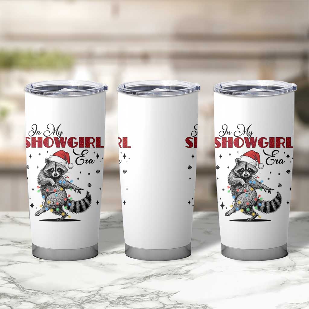 Funny Raccoon Christmas Tumbler Cup In My Costume Era Xmas - Wonder Print Shop