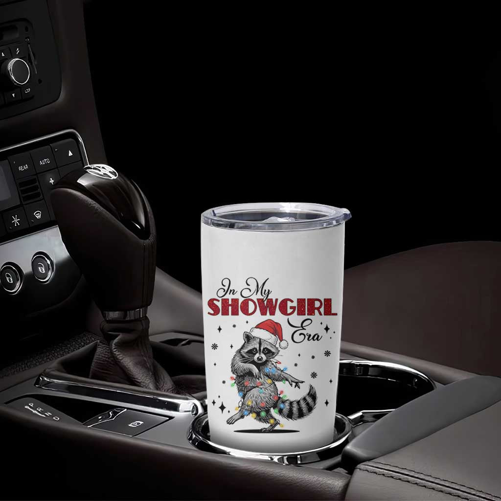 Funny Raccoon Christmas Tumbler Cup In My Costume Era Xmas - Wonder Print Shop