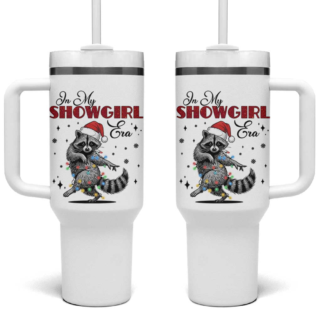 Funny Raccoon Christmas Tumbler With Handle In My Costume Era Xmas - Wonder Print Shop