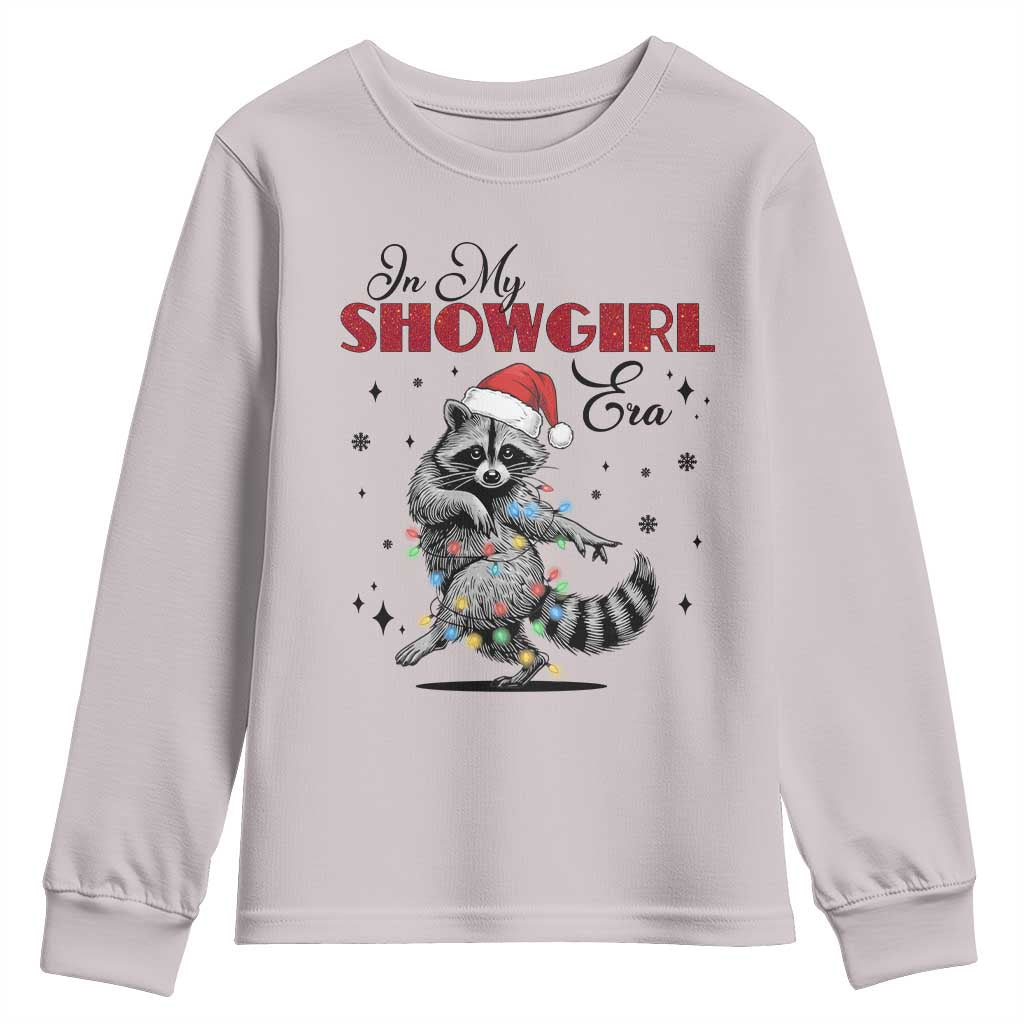 Funny Raccoon Christmas Youth Sweatshirt In My Costume Era Xmas - Wonder Print Shop