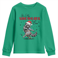 Funny Raccoon Christmas Youth Sweatshirt In My Costume Era Xmas - Wonder Print Shop