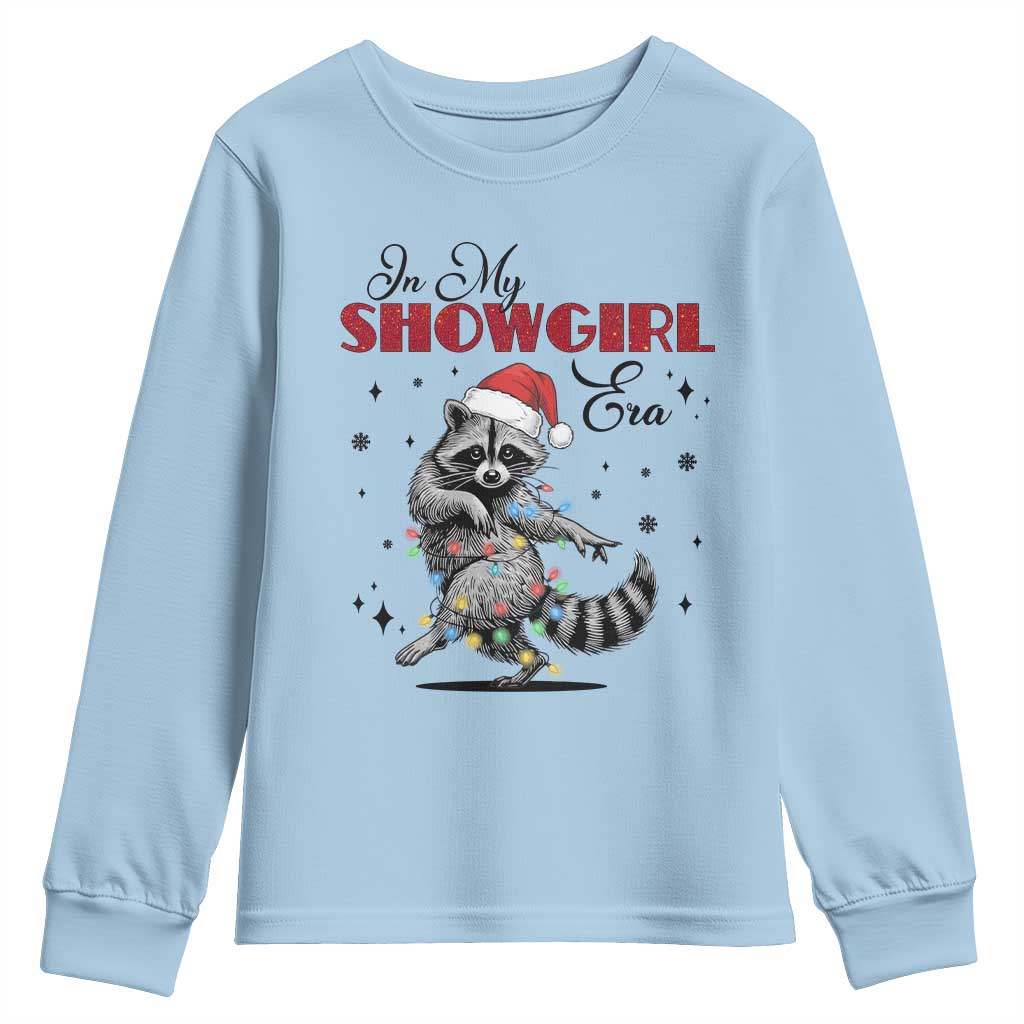 Funny Raccoon Christmas Youth Sweatshirt In My Costume Era Xmas - Wonder Print Shop