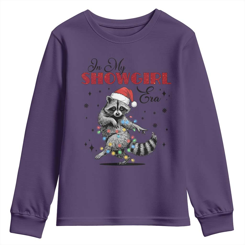 Funny Raccoon Christmas Youth Sweatshirt In My Costume Era Xmas - Wonder Print Shop