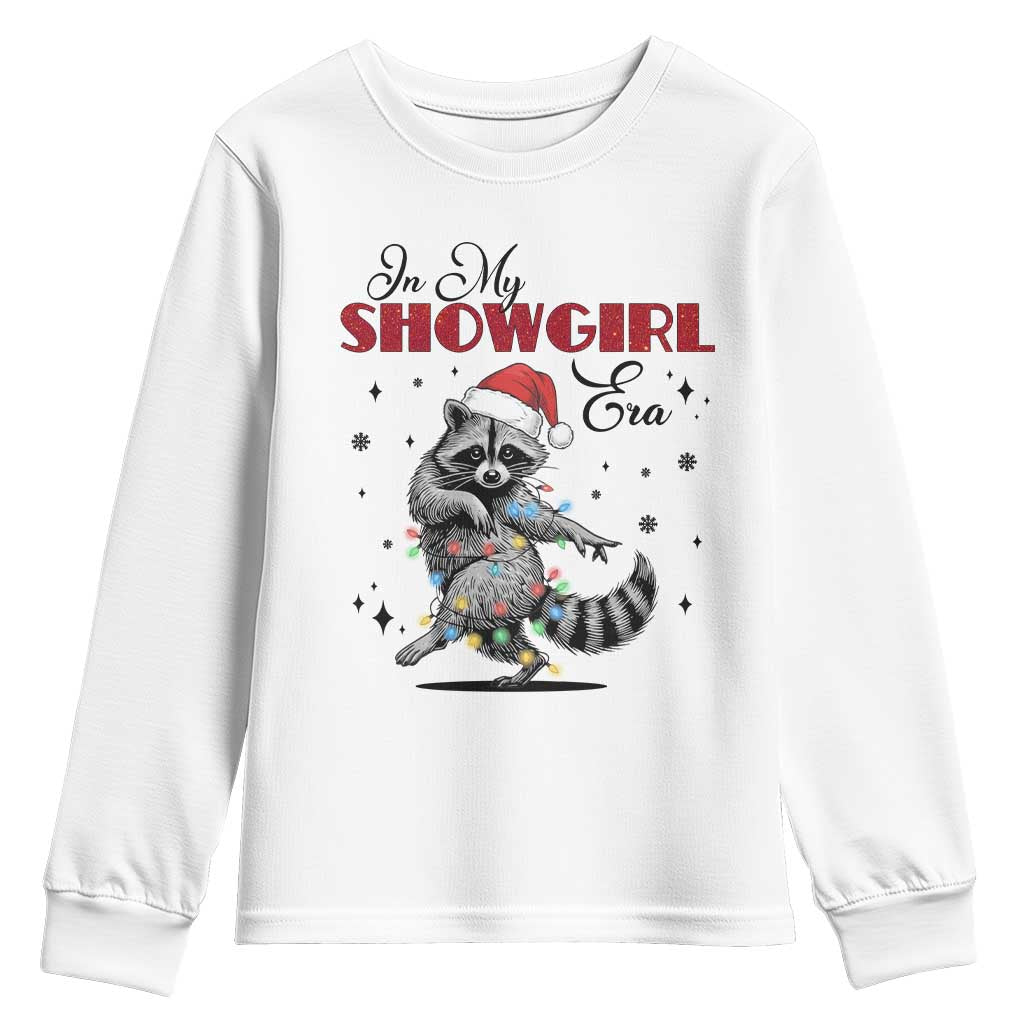 Funny Raccoon Christmas Youth Sweatshirt In My Costume Era Xmas - Wonder Print Shop