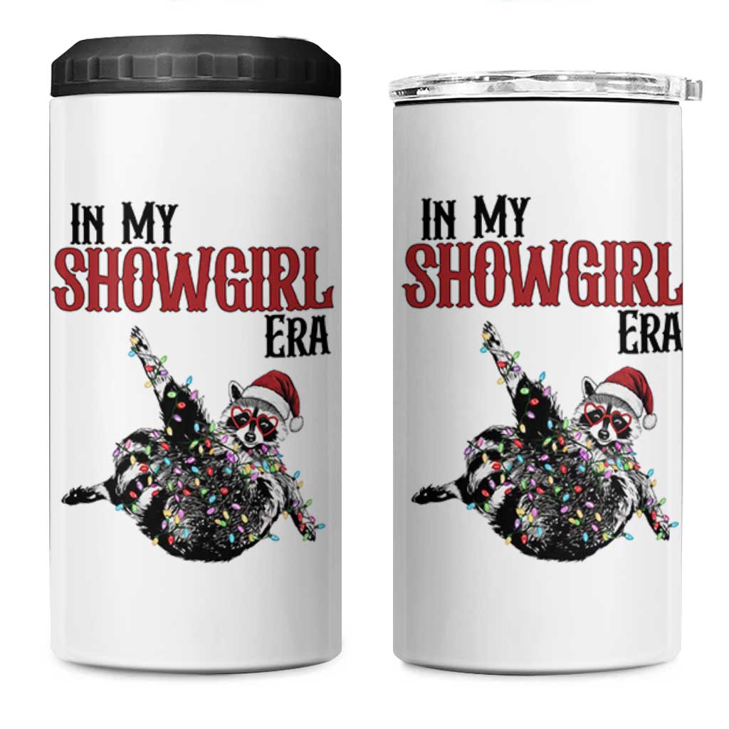 Funny Raccoon Christmas 4 in 1 Can Cooler Tumbler In My Costume Era - Wonder Print Shop