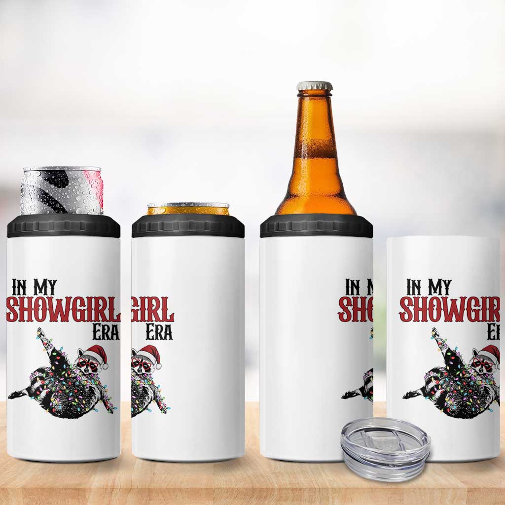 Funny Raccoon Christmas 4 in 1 Can Cooler Tumbler In My Costume Era - Wonder Print Shop