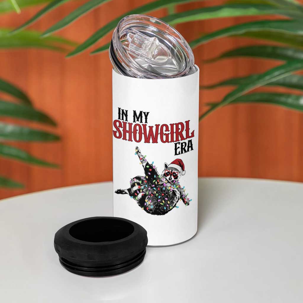 Funny Raccoon Christmas 4 in 1 Can Cooler Tumbler In My Costume Era - Wonder Print Shop