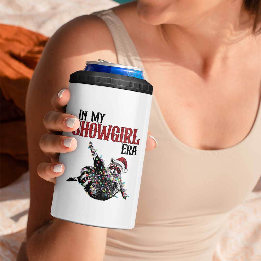 Funny Raccoon Christmas 4 in 1 Can Cooler Tumbler In My Costume Era - Wonder Print Shop
