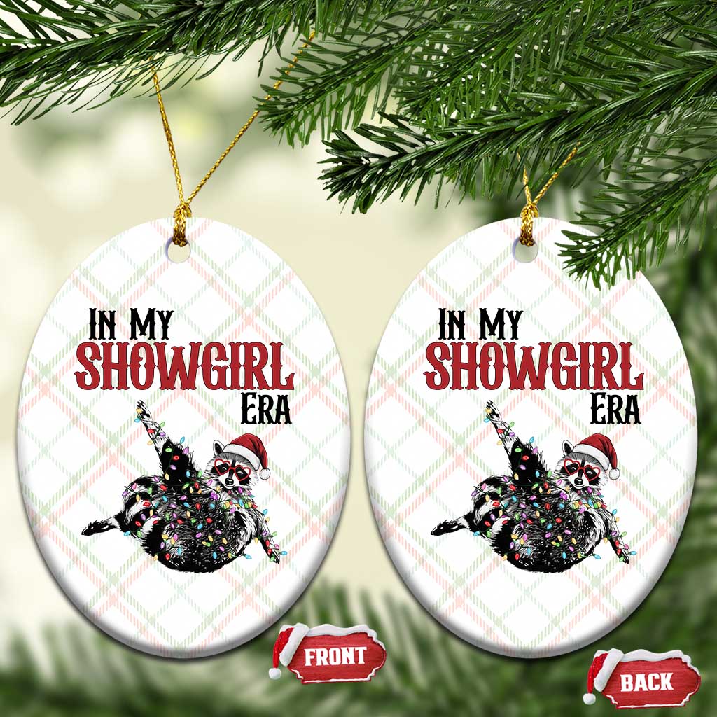 Funny Raccoon Christmas Ceramic Ornament In My Costume Era - Wonder Print Shop