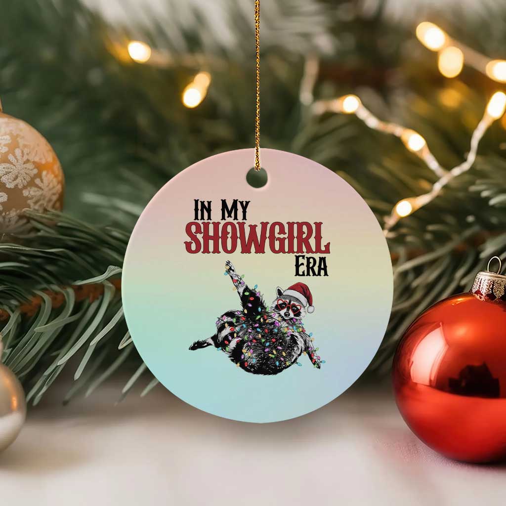 Funny Raccoon Christmas Ceramic Ornament In My Costume Era - Wonder Print Shop