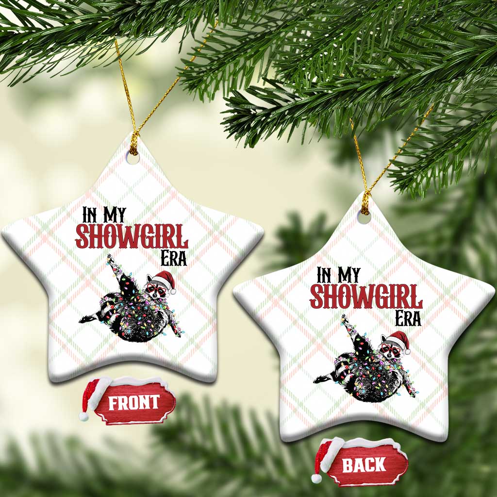 Funny Raccoon Christmas Ceramic Ornament In My Costume Era - Wonder Print Shop