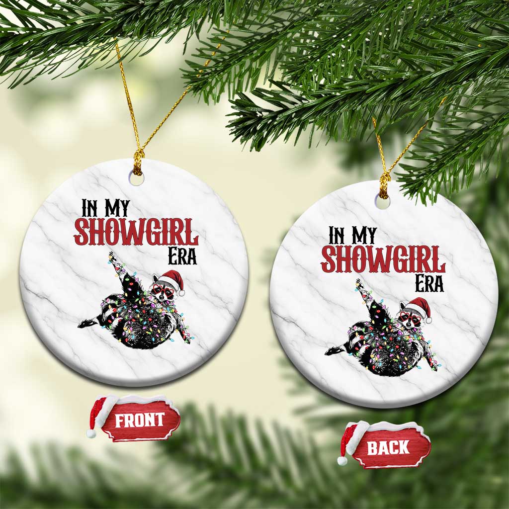Funny Raccoon Christmas Ceramic Ornament In My Costume Era - Wonder Print Shop