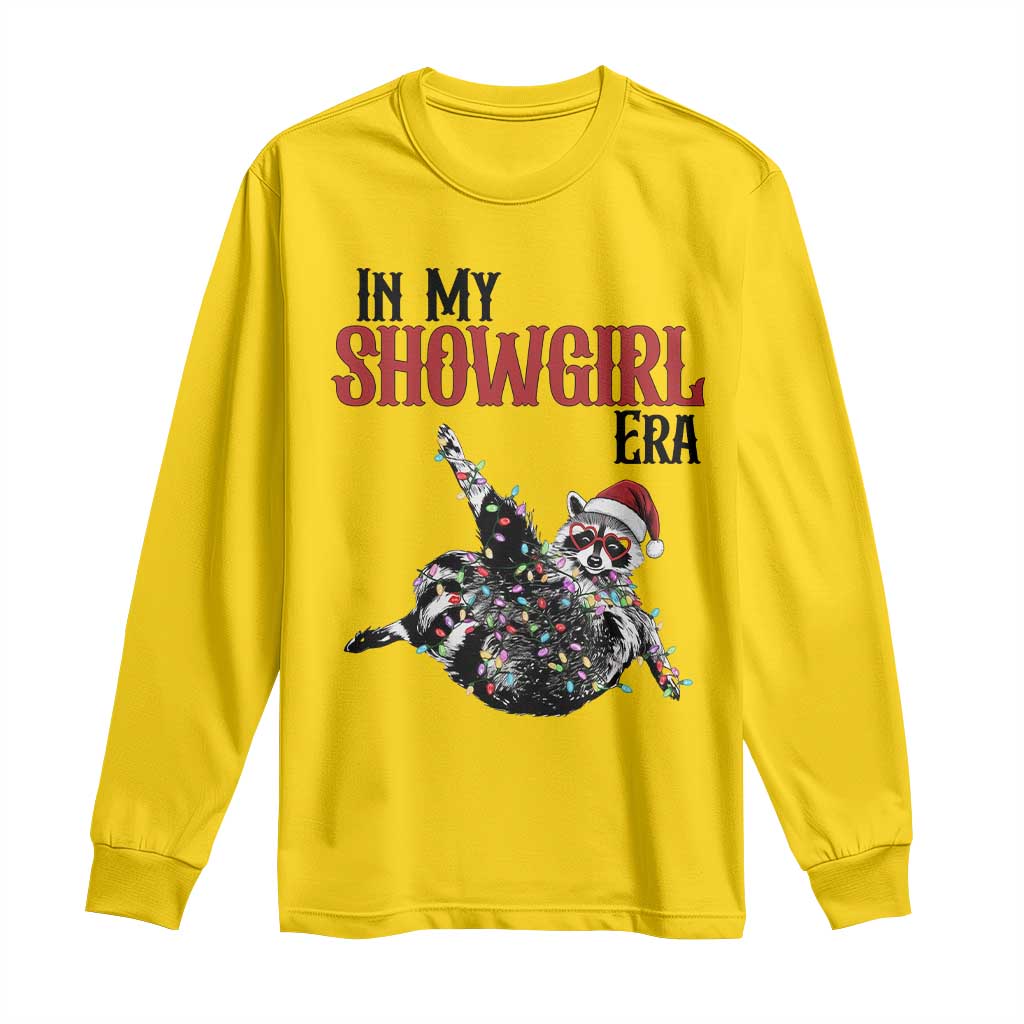 Funny Raccoon Christmas Long Sleeve Shirt In My Costume Era - Wonder Print Shop