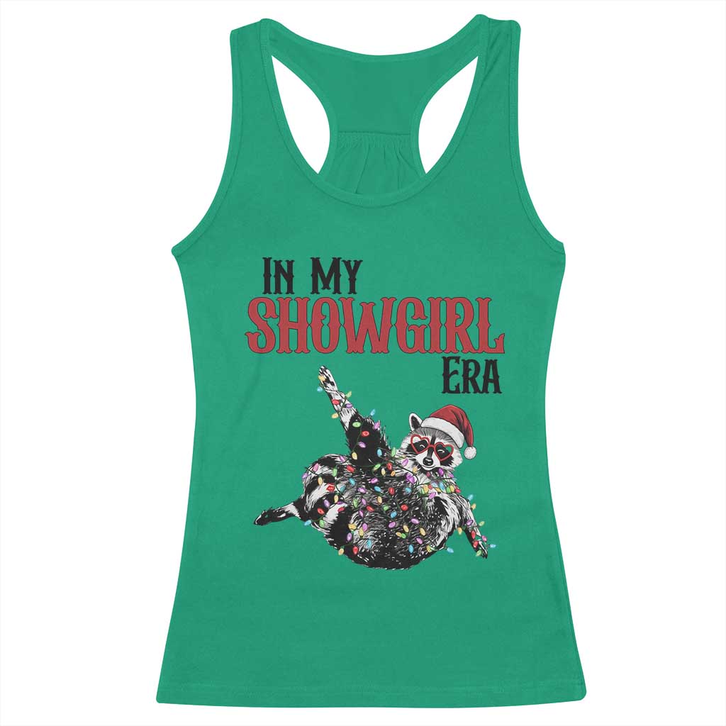 Funny Raccoon Christmas Racerback Tank Top In My Costume Era - Wonder Print Shop