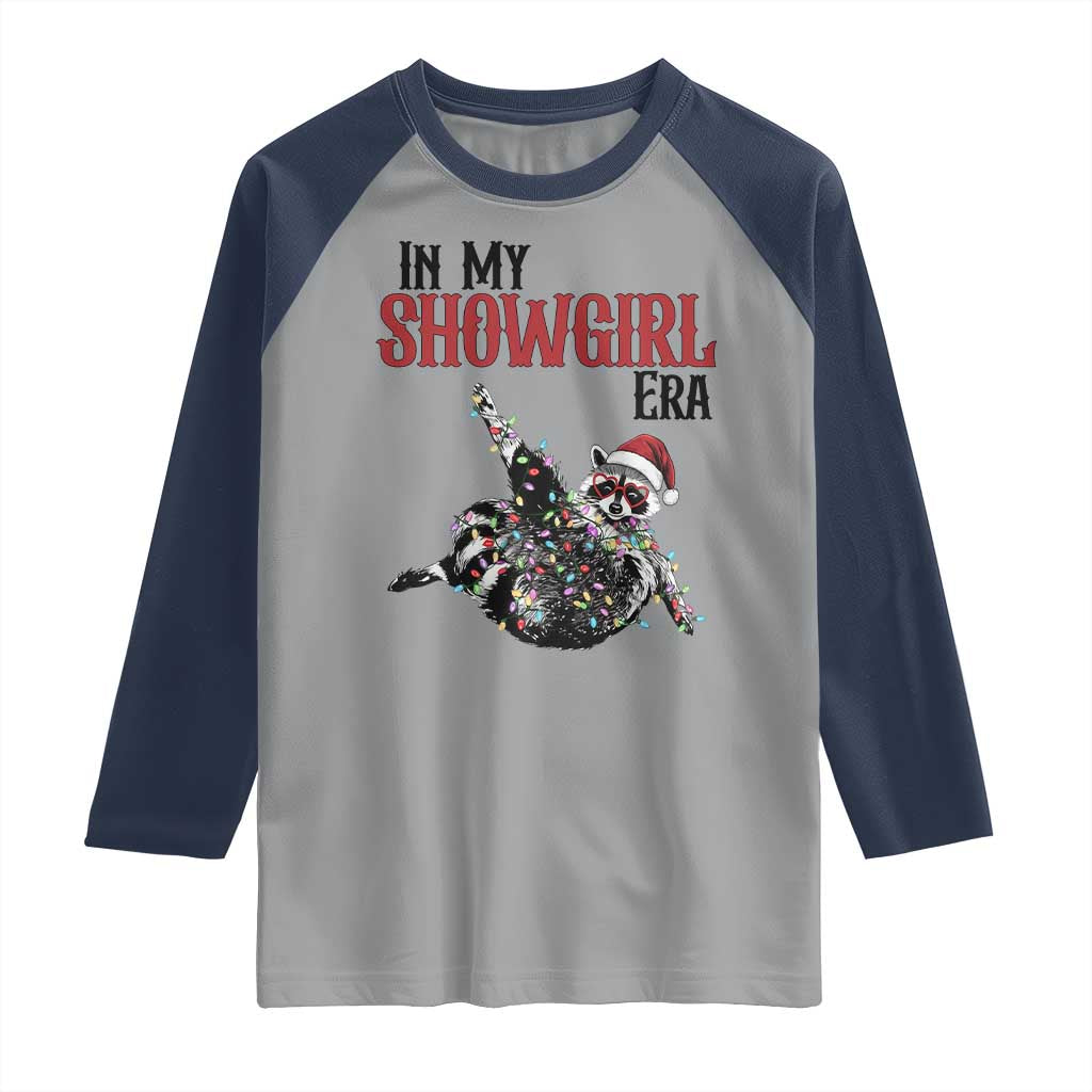 Funny Raccoon Christmas Raglan Shirt In My Costume Era - Wonder Print Shop