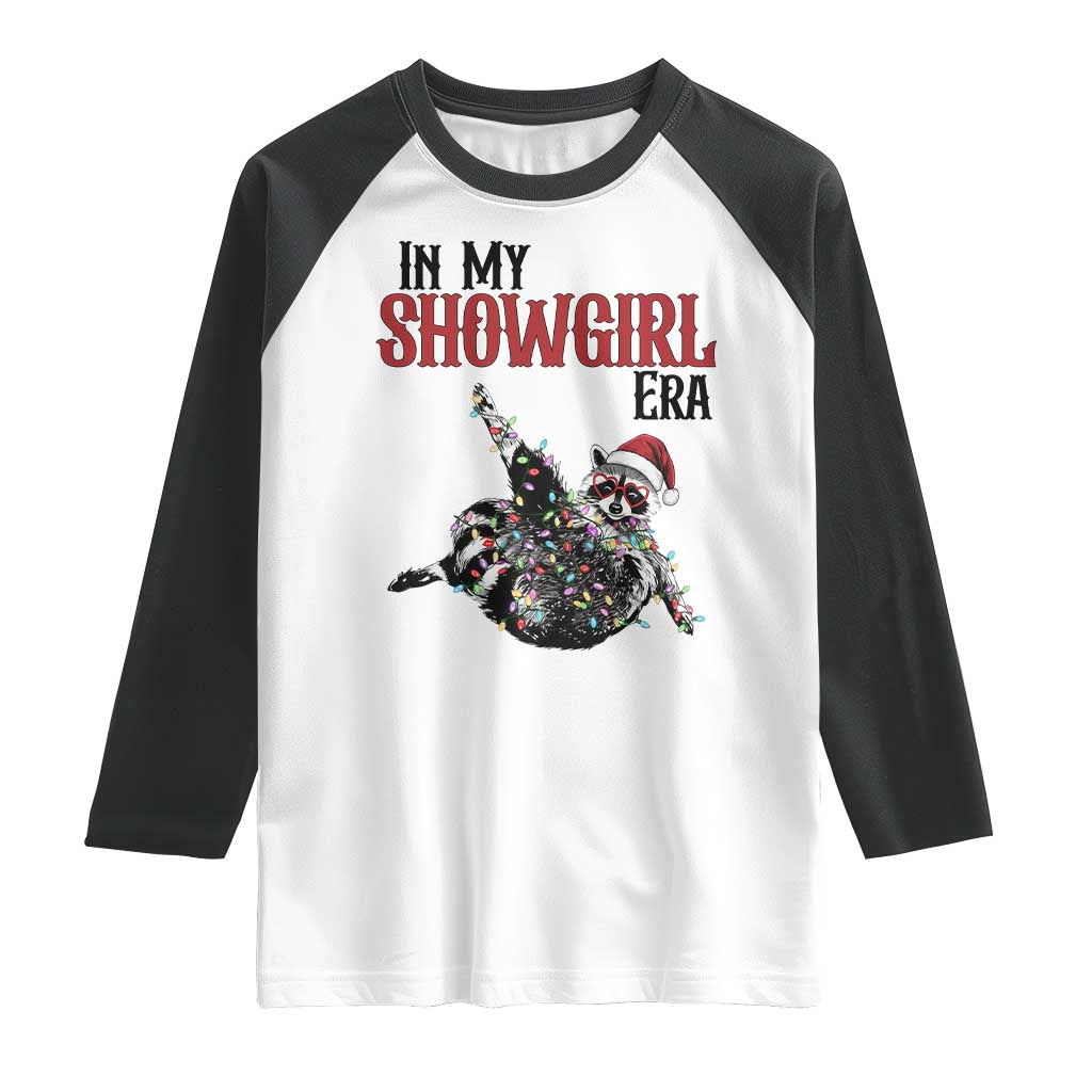 Funny Raccoon Christmas Raglan Shirt In My Costume Era - Wonder Print Shop