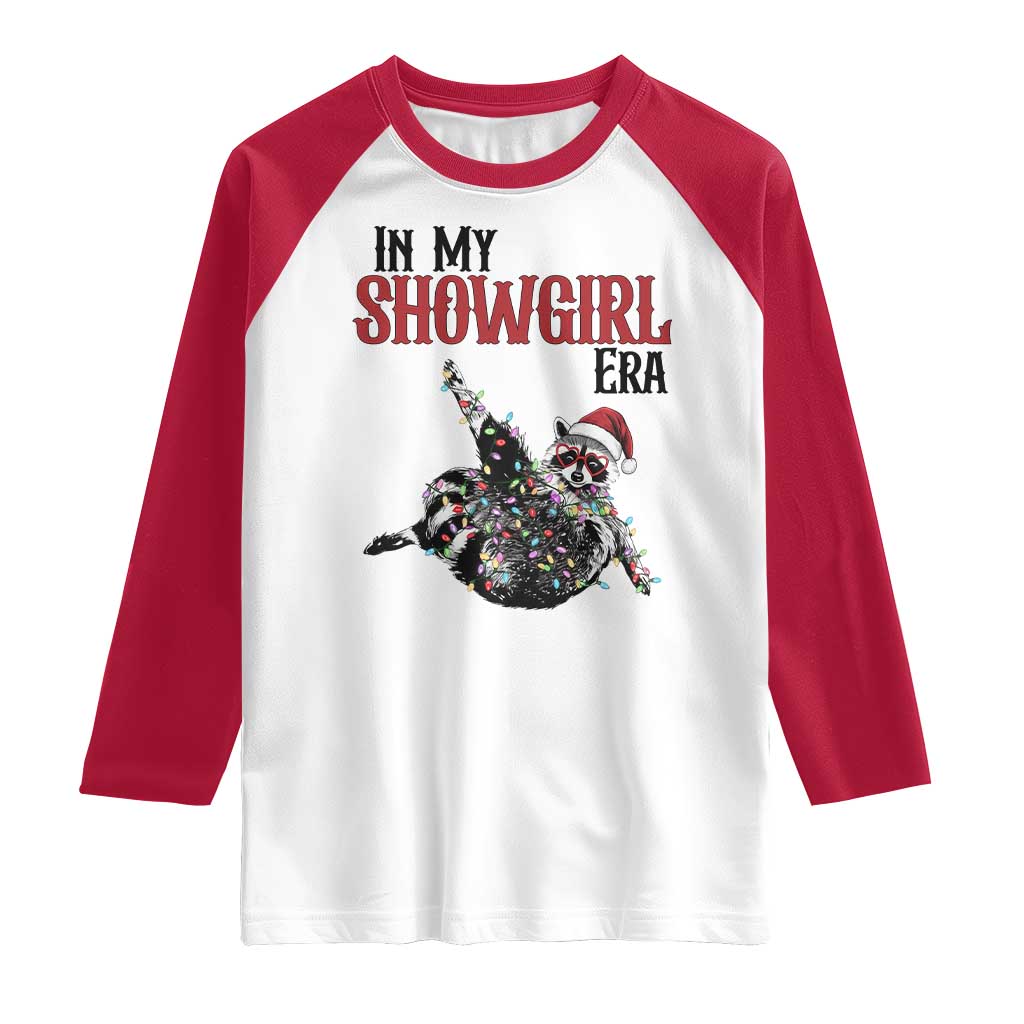 Funny Raccoon Christmas Raglan Shirt In My Costume Era - Wonder Print Shop