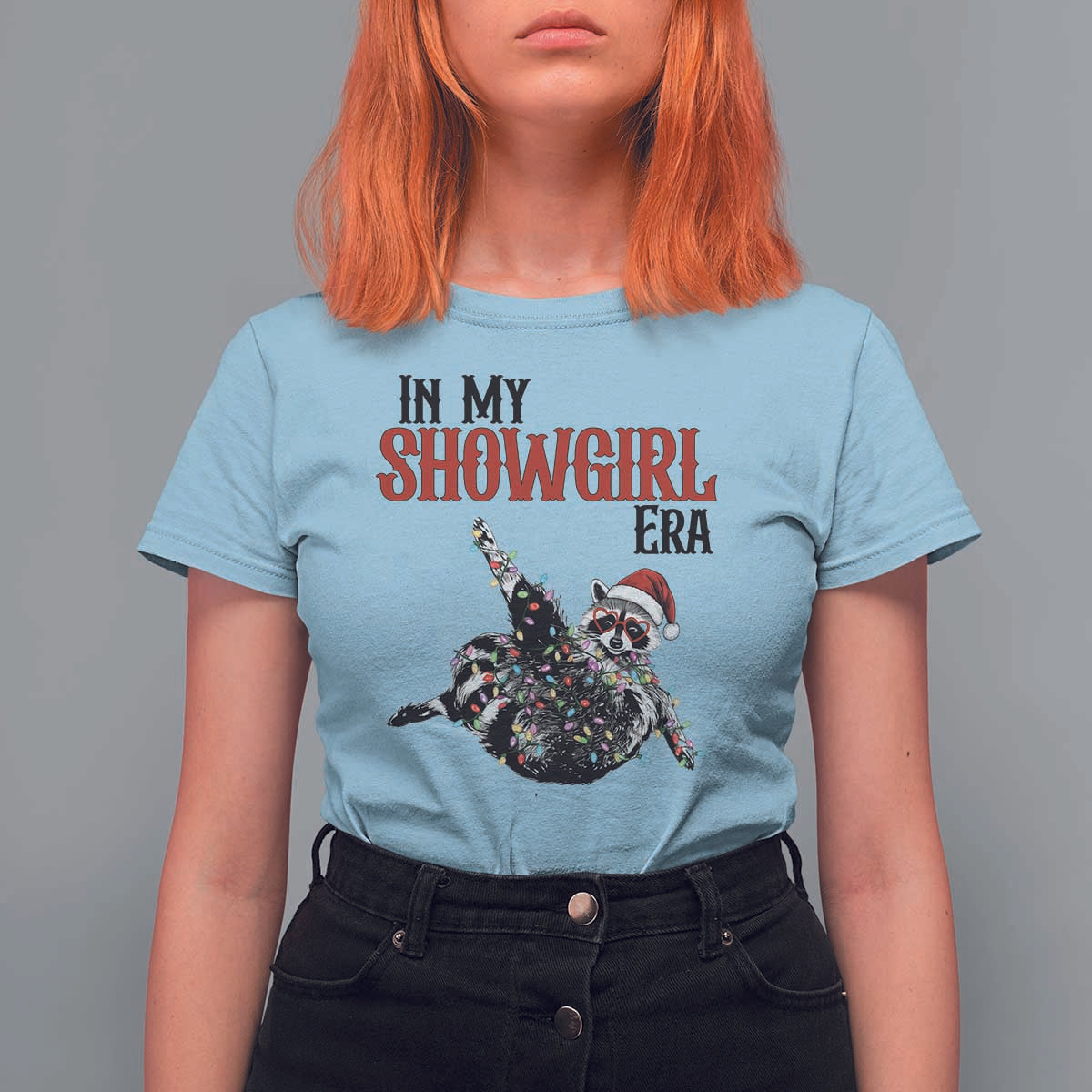 Funny Raccoon Christmas T Shirt For Women In My Costume Era - Wonder Print Shop