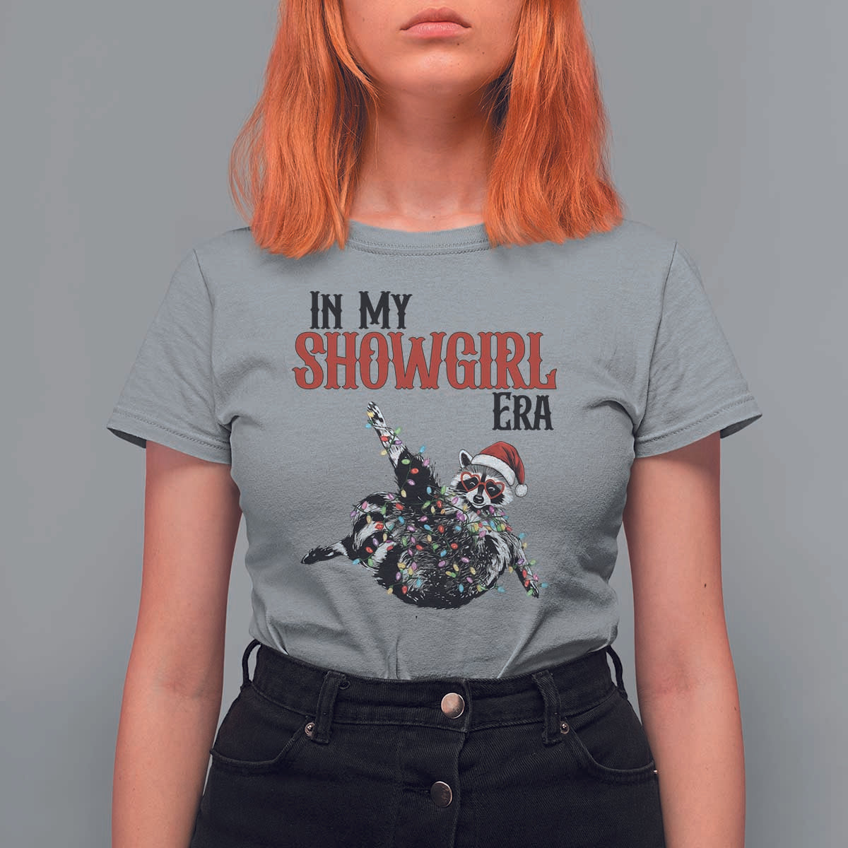 Funny Raccoon Christmas T Shirt For Women In My Costume Era - Wonder Print Shop