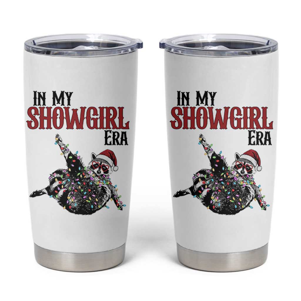 Funny Raccoon Christmas Tumbler Cup In My Costume Era - Wonder Print Shop