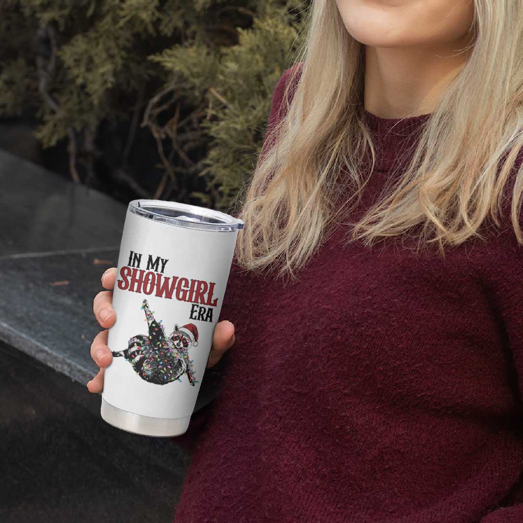 Funny Raccoon Christmas Tumbler Cup In My Costume Era - Wonder Print Shop