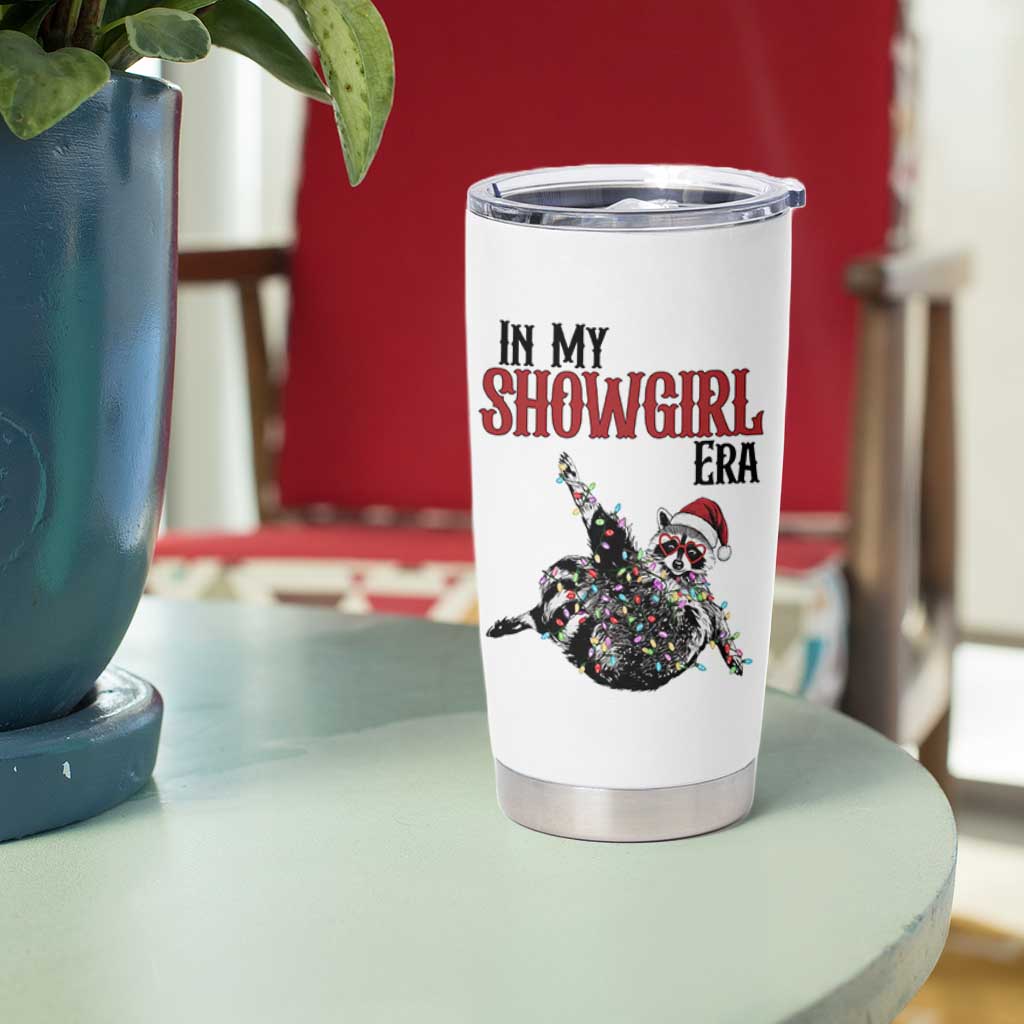 Funny Raccoon Christmas Tumbler Cup In My Costume Era - Wonder Print Shop