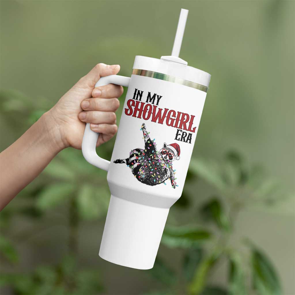 Funny Raccoon Christmas Tumbler With Handle In My Costume Era - Wonder Print Shop