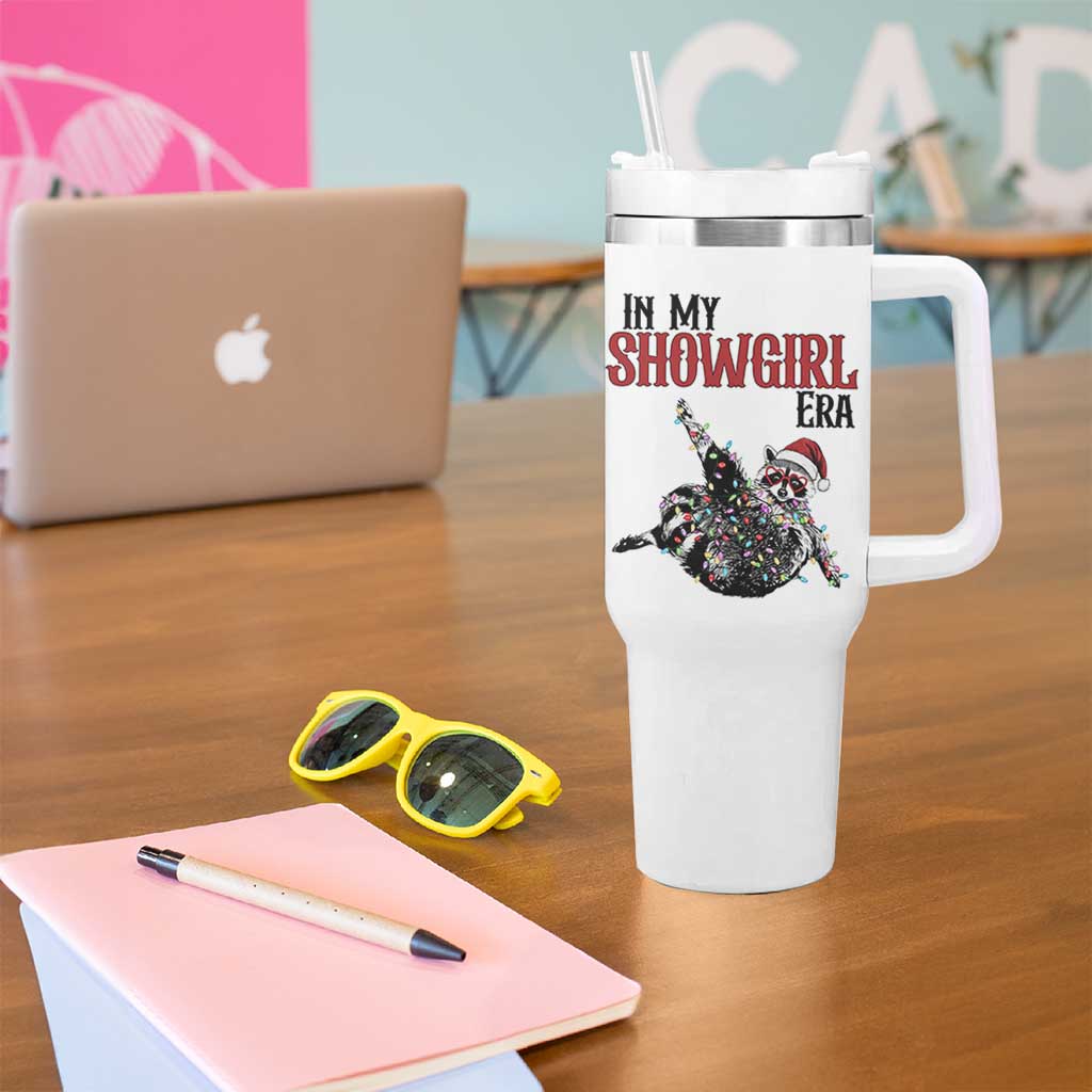 Funny Raccoon Christmas Tumbler With Handle In My Costume Era - Wonder Print Shop