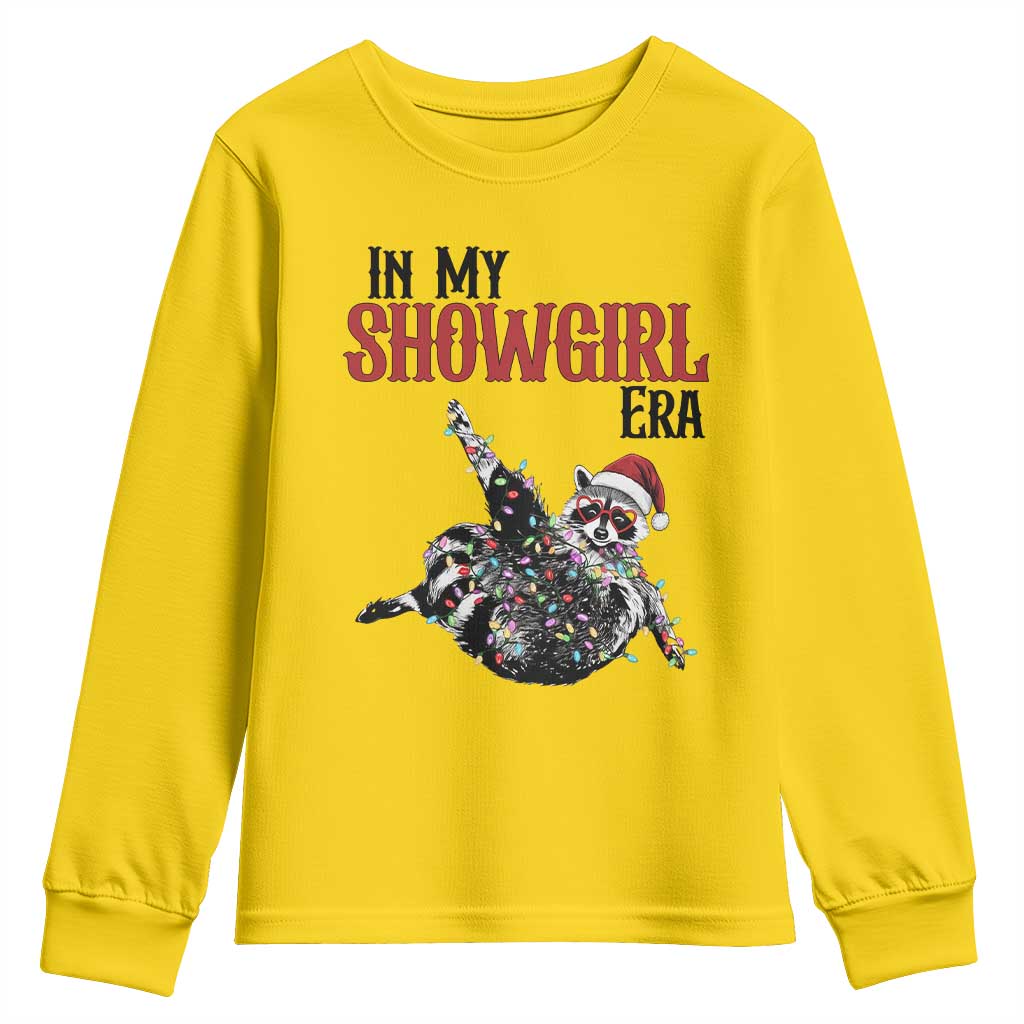 Funny Raccoon Christmas Youth Sweatshirt In My Costume Era - Wonder Print Shop