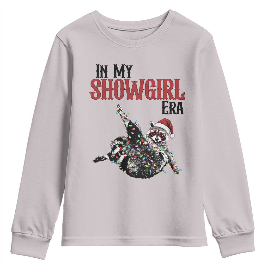 Funny Raccoon Christmas Youth Sweatshirt In My Costume Era - Wonder Print Shop